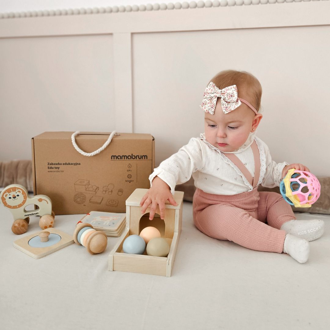 Conjunto de brinquedos Montessori para bebé 7-12 meses