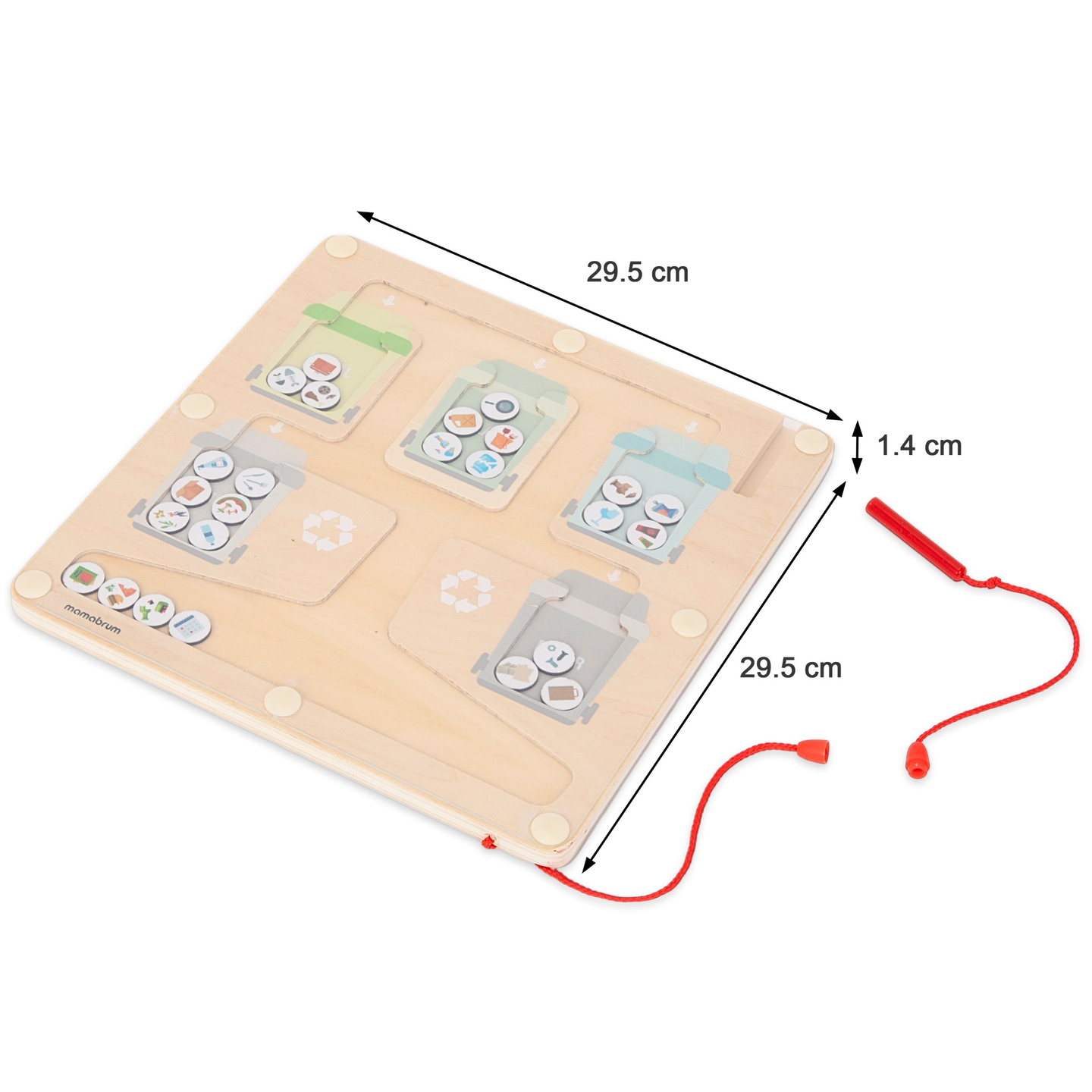 Reciclagem de quebra-cabeça magnético