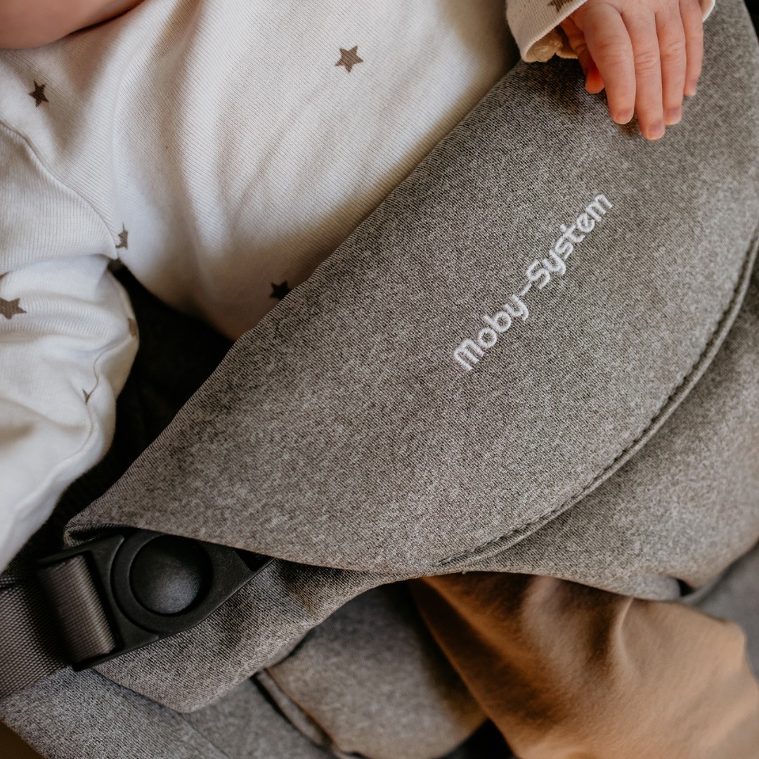 Cadeira de balanço 2 em 1 com inserção Moby-System LILY – cinza