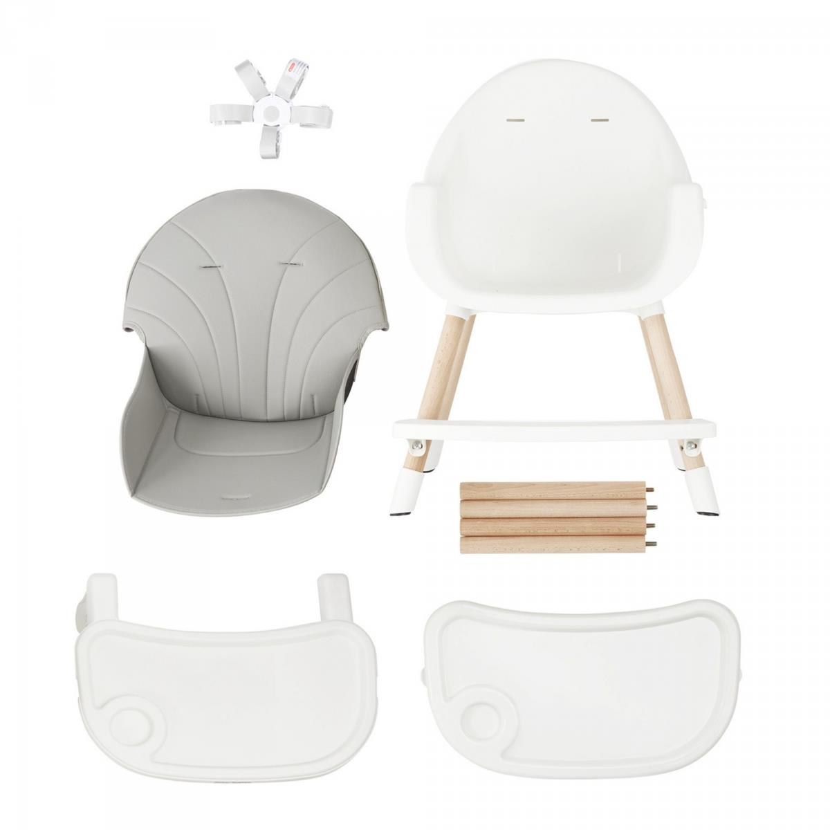 AMELIA cadeira de alimentação 3 em 1 Moby-System, cinzento