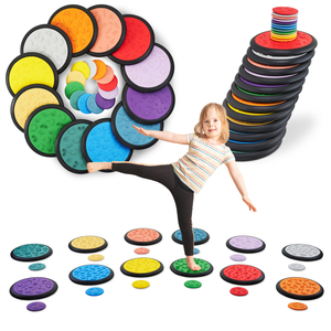 Discos sensoriais coloridos para crianças - 24 peças