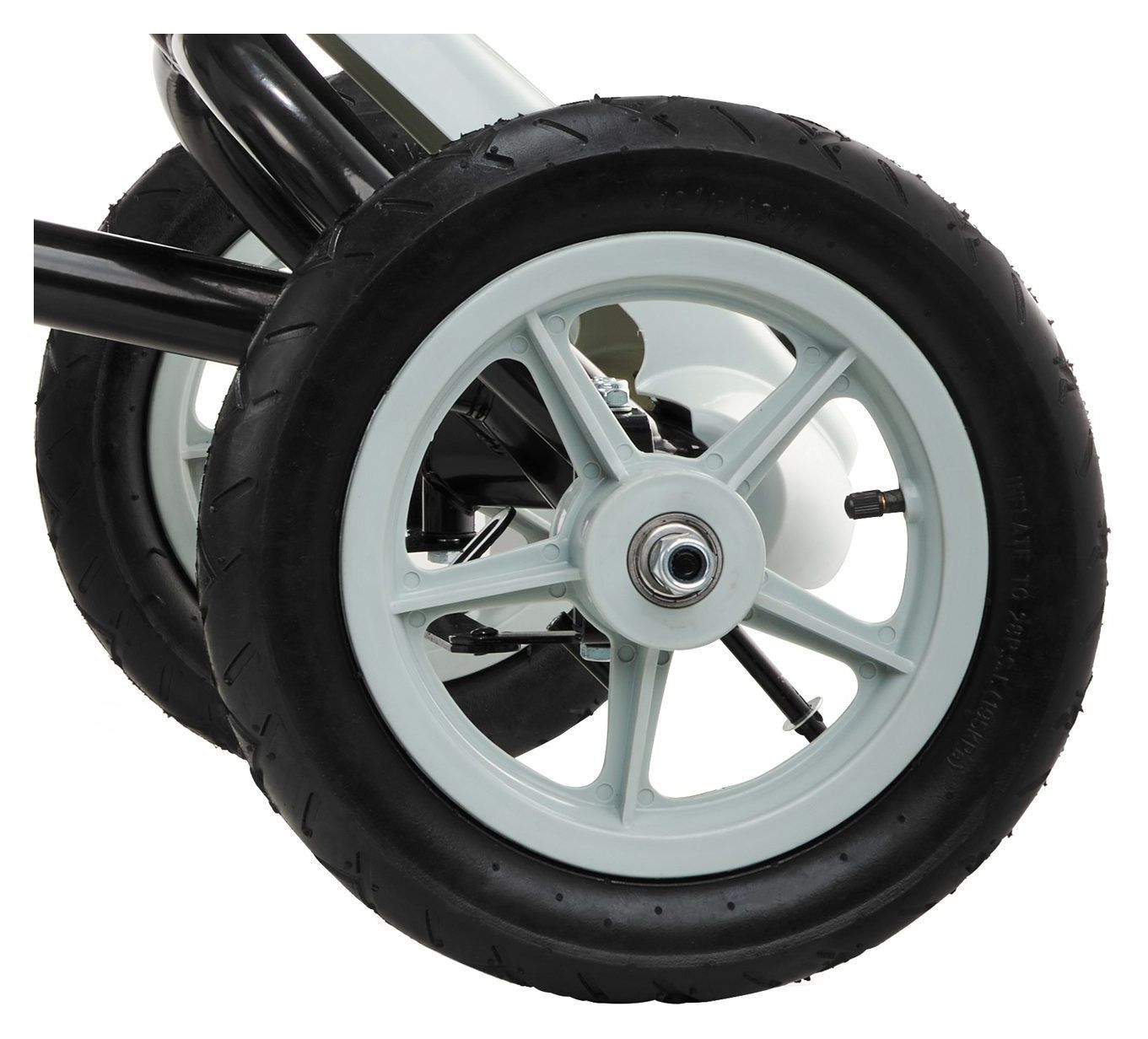 Kart a pedal EVOQUE para crianças - passeio para crianças de 5 a 8 anos - cinza