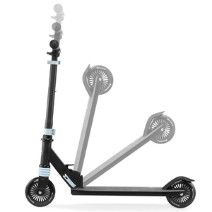 Scooter de duas rodas com amortecedor WALLY 4-9 anos da HyperMotion, preto e verde