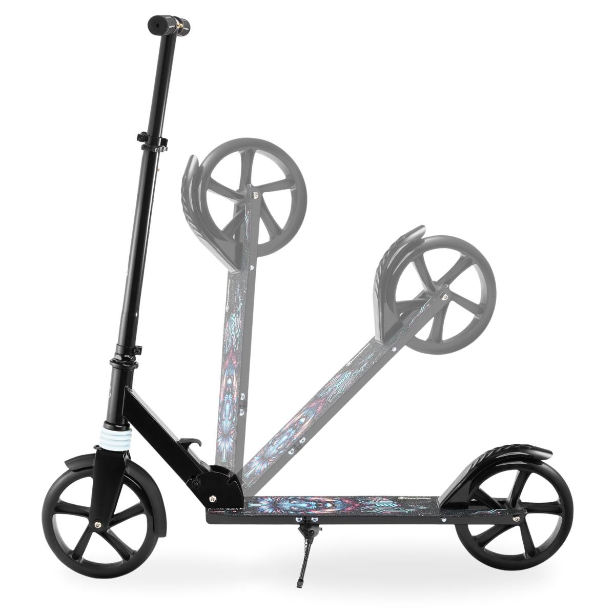 Trotinete de duas rodas para jovens adultos - com amortecedor - Hypermotion CITY SWIFT Digital Lion - 100kg