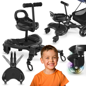 Extensão de carrinho MR BUGGY com assento - rodas LED