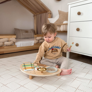 Centro de música em madeira para crianças