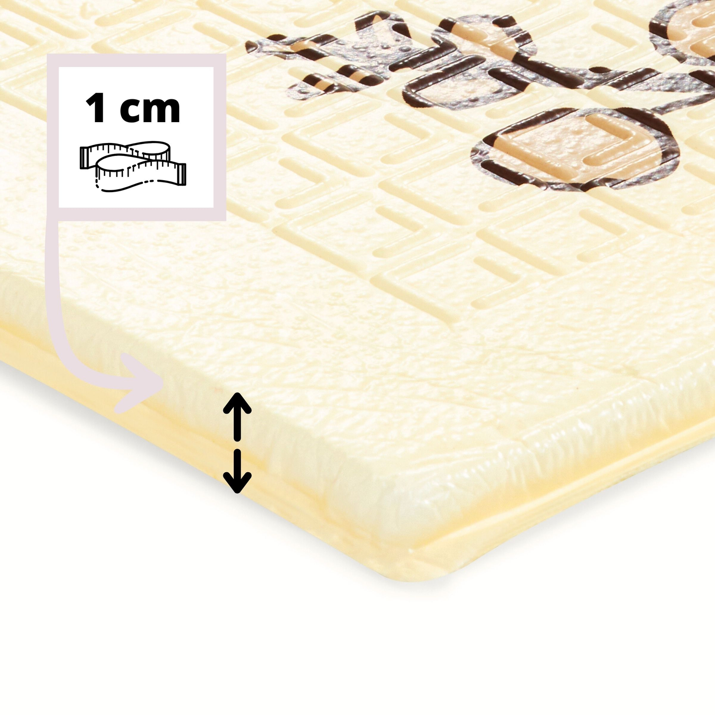 Tapete de espuma dobrável dupla face 180 x 120 x 1cm - Magic Forest/Autumn Streets - boho