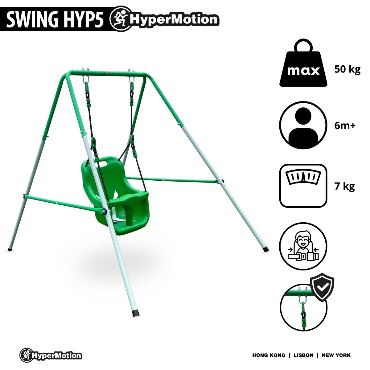 Balanço para bebês e crianças pequenas com cinto de segurança
