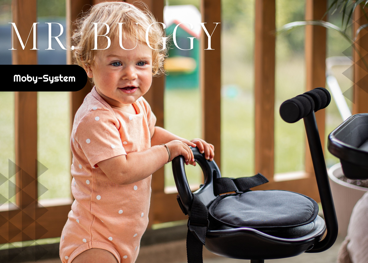 Extensão de carrinho MR BUGGY com assento - rodas LED