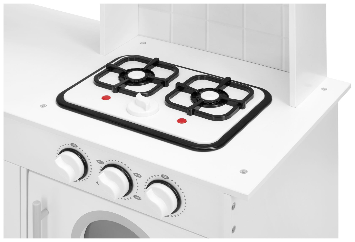 Cozinha de canto XXXL em madeira com frigorífico, forno, máquina de lavar roupa, avental e acessórios