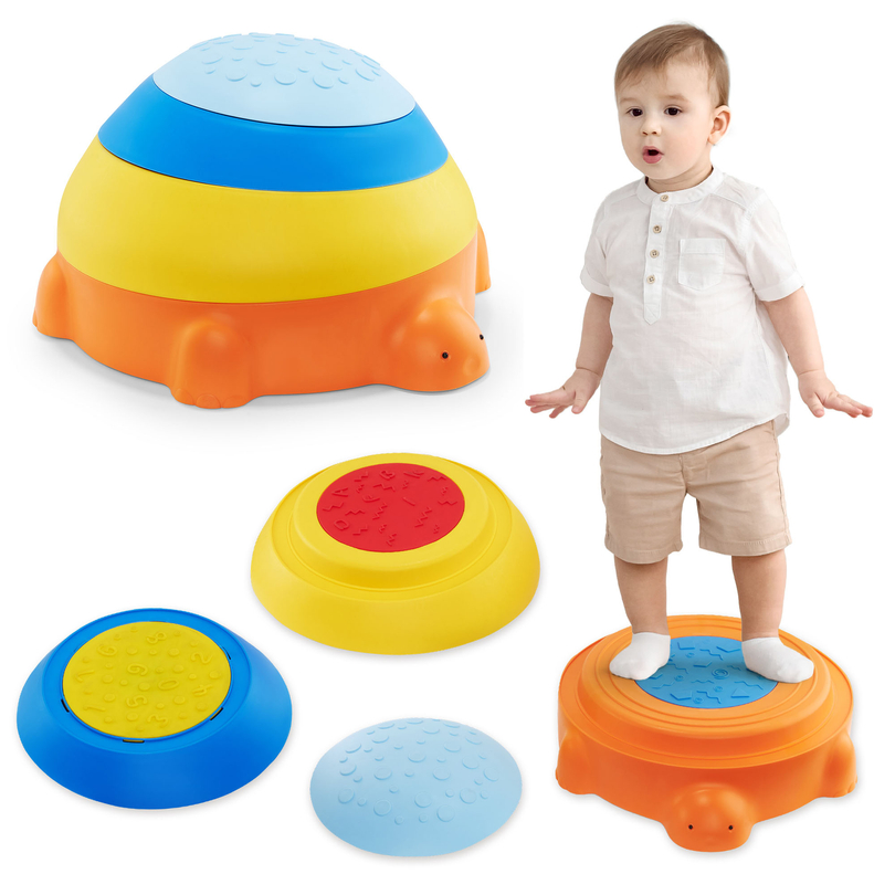 Percurso sensorial para crianças - Tartaruga colorida