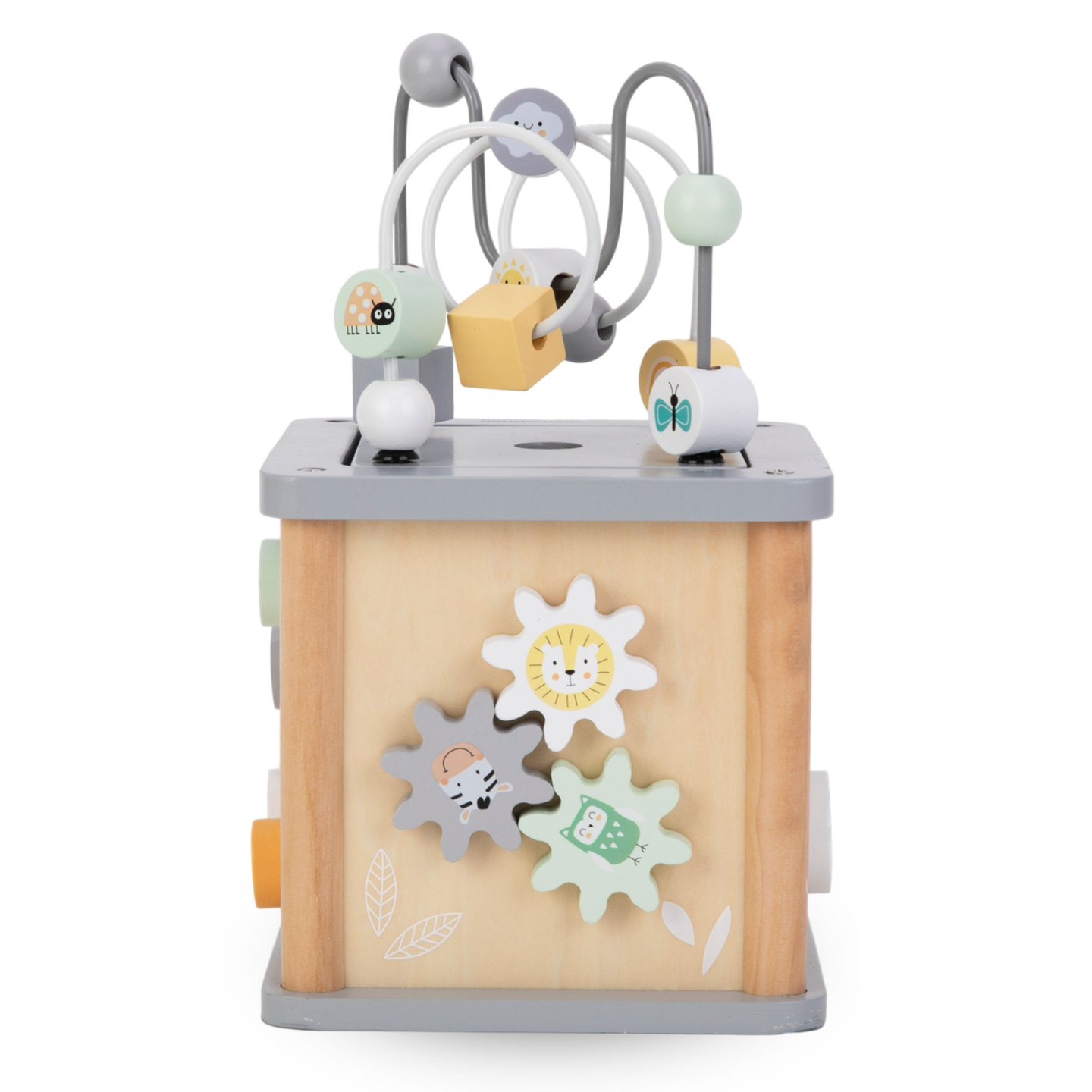 Cubo educacional Montessori de madeira - motor loop