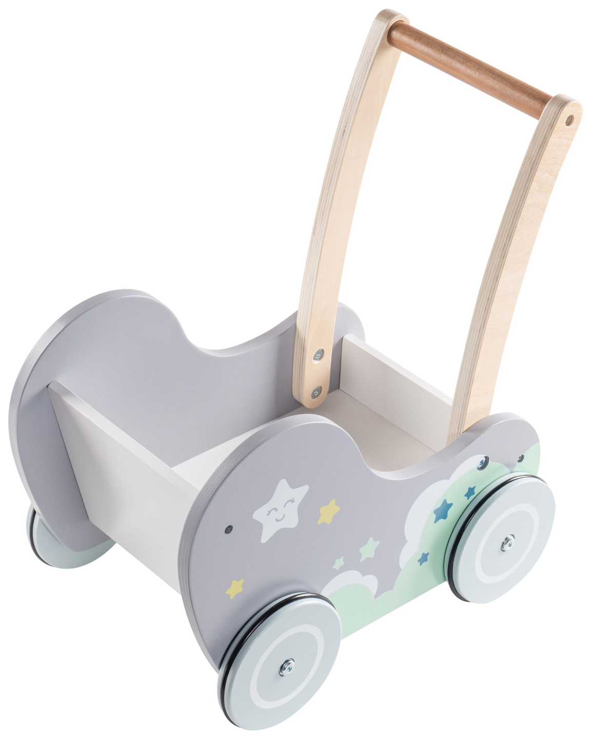 Dobranocka - carrinho de madeira, empurrador