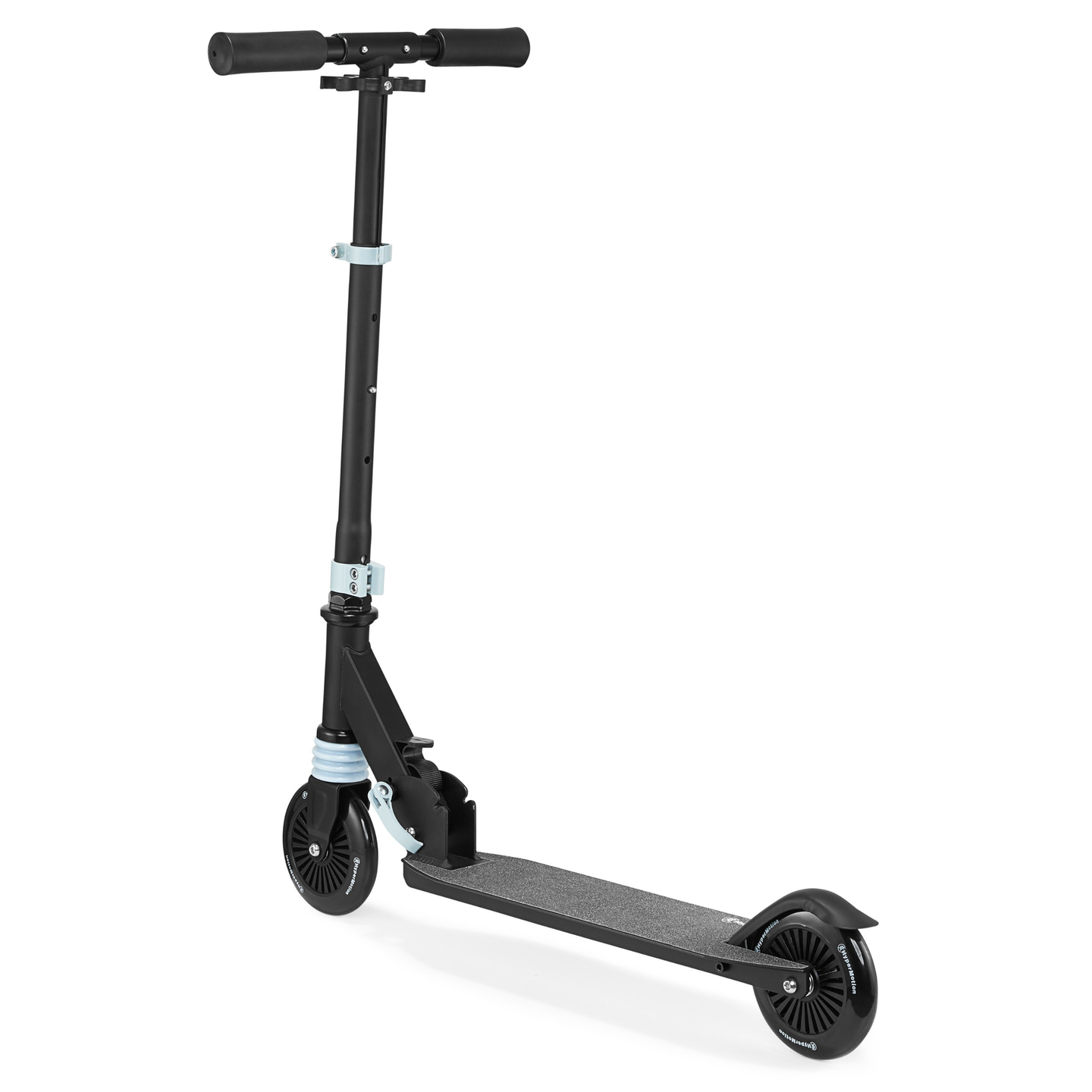 Scooter de duas rodas com amortecedor WALLY 4-9 anos da HyperMotion, preto e verde