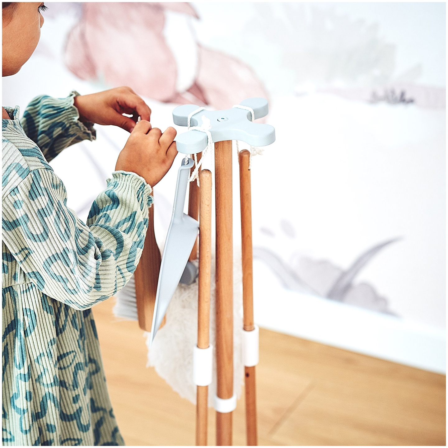 Conjunto de limpeza de madeira