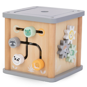 Cubo educacional Montessori de madeira - motor loop