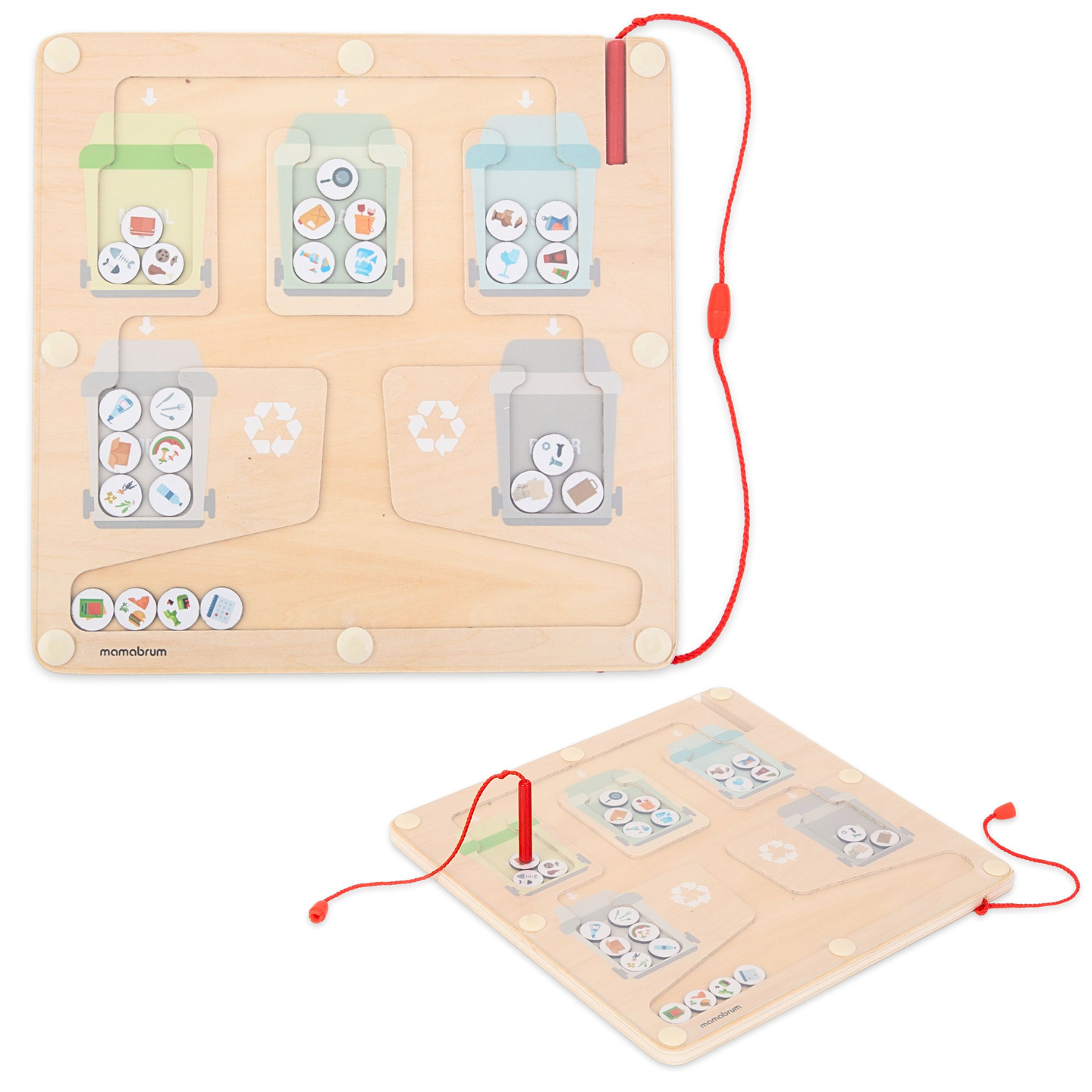 Reciclagem de quebra-cabeça magnético