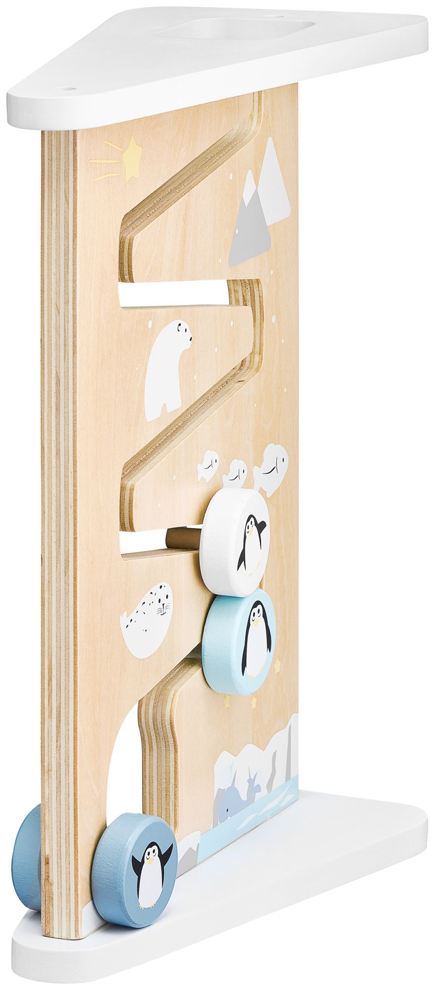 Placa de manipulação sensorial de madeira dupla face