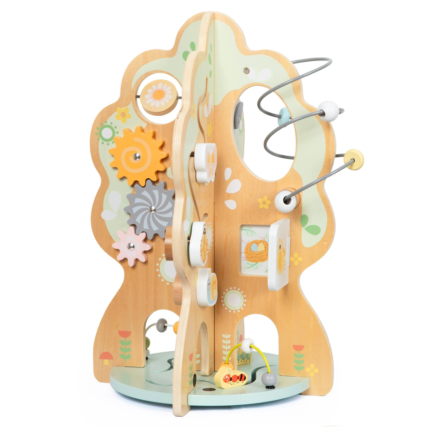 Brinquedo educativo de madeira 10 em 1 - árvore multifuncional