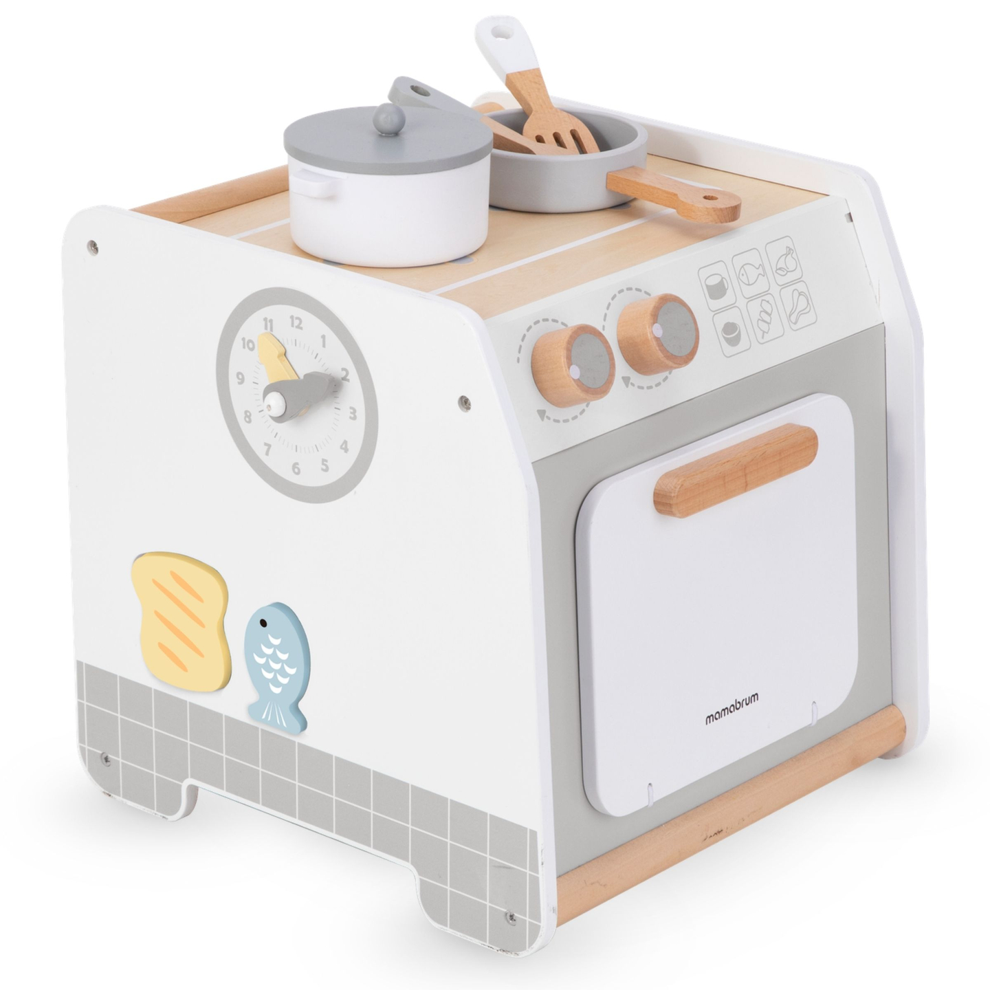 Cozinha de madeira - cubo educativo