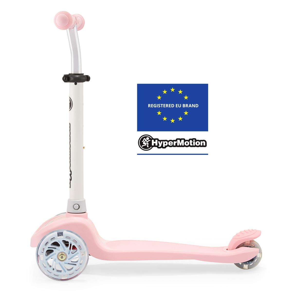 Scooter de equilíbrio de três rodas TRINGO, 3-8 anos - rosa + rodas LED brilhantes