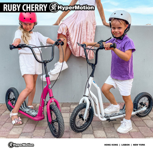 Scooter HyperMotion RUBY 12 (rodas infláveis de 30 cm) - fúcsia/magenta
